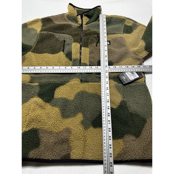 Camo Mountain Hardwear Hicamp Fleece Mens Small Sherpa Half Zip Jacket NWT New - Picture 5 of 8